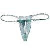OROCOJUCO Men Posing Thong G-string Underwear Narrow Pouch T-back Minimal Coverage Tangas Bikini Swimwear Konjac Leaf M view 3