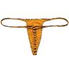 OROCOJUCO Men Posing Thong G-string Underwear Narrow Pouch T-back Minimal Coverage Tangas Bikini Swimwear Orange Tiger Stripe XL view 3