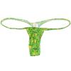 OROCOJUCO Men Posing Thong G-string Underwear Narrow Pouch T-back Minimal Coverage Tangas Bikini Swimwear Mint Leaf XL view 1