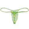 OROCOJUCO Men Posing Thong G-string Underwear Narrow Pouch T-back Minimal Coverage Tangas Bikini Swimwear Mint Leaf XL view 3
