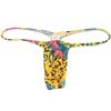 OROCOJUCO Men Posing Thong G-string Underwear Narrow Pouch T-back Minimal Coverage Tangas Bikini Swimwear Yellow Spot M view 1