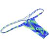OROCOJUCO Men Posing Thong G-string Underwear Narrow Pouch T-back Minimal Coverage Tangas Bikini Swimwear Blue Mosaic M view 2