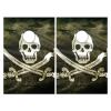 Cornhole Board Wraps Pirate Flag Cornhole Skins for Boards,3ft x 2ft Skin Decal Vinyl Wrap for Cornhole Game Board Bag Toss (2xpcs.) view 1