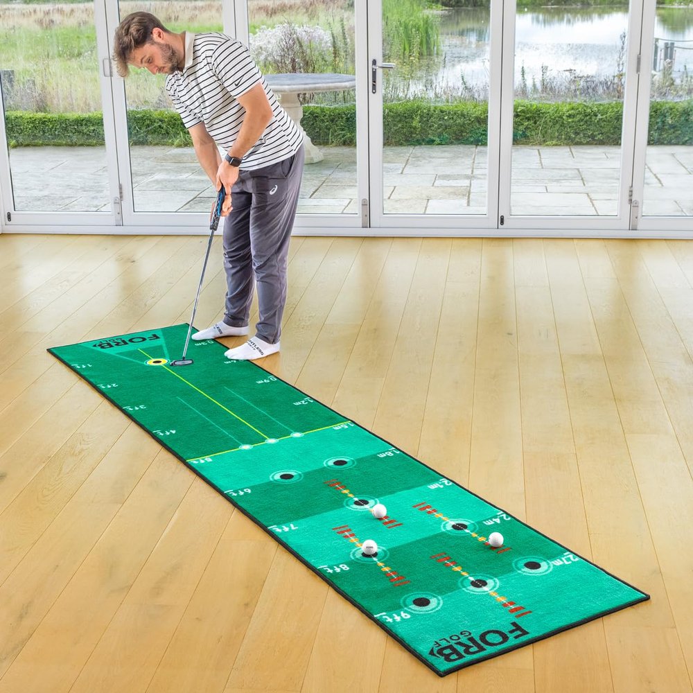 FORB Golf Putting Mats | Premium Selection for Putting Practice at Home - Available in 4 Styles (Multi-Target, 10ft)