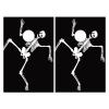 Cornhole Board Wraps Dancing Skeleton Cornhole Skins for Boards,3ft x 2ft Skin Decal Vinyl Wrap for Cornhole Game Board Bag Toss (2xpcs.) view 1