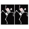 Cornhole Board Wraps Dancing Skeleton Cornhole Skins for Boards,3ft x 2ft Skin Decal Vinyl Wrap for Cornhole Game Board Bag Toss (2xpcs.) view 2