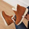 Ladmiple Winter Boots For Women Fashion Wide Calf Women's Winter Snow Boots Classic Faux Fur Lined Slip On Ankle Boots Fashion Casual Warm Outdoor Comfortable Walking Shoes view 4