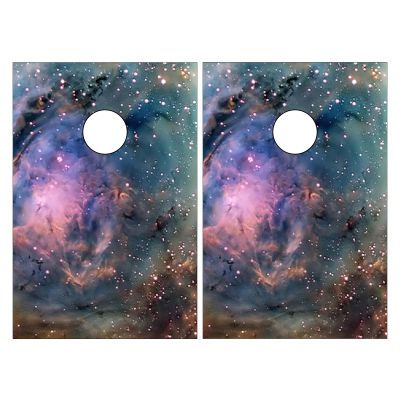 Cornhole Board Wraps Dream Space Cornhole Skins for Boards,3ft x 2ft Skin Decal Vinyl Wrap for Cornhole Game Board Bag Toss (2xpcs.)