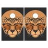 Cornhole Board Wraps Cheetah Eyeglasses Cornhole Skins for Boards,3ft x 2ft Skin Decal Vinyl Wrap for Cornhole Game Board Bag Toss (2xpcs.) view 1