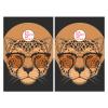 Cornhole Board Wraps Cheetah Eyeglasses Cornhole Skins for Boards,3ft x 2ft Skin Decal Vinyl Wrap for Cornhole Game Board Bag Toss (2xpcs.) view 2