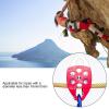 Vomeko Fixed Plate Micro Pulley, Outdoor Survival Pulley - Sideplate Double Sheave Pulley for Climbing and Rescue Equipment view 4