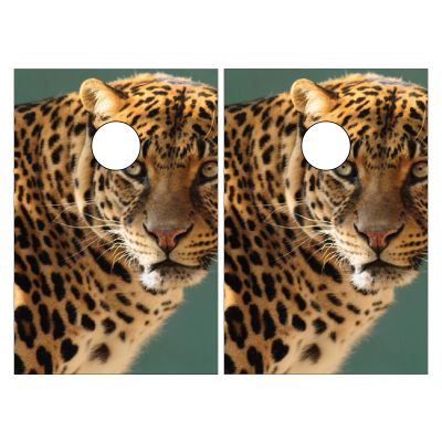 Cornhole Board Wraps Jaguar Wild Cat Cornhole Skins for Boards,3ft x 2ft Skin Decal Vinyl Wrap for Cornhole Game Board Bag Toss (2xpcs.)