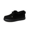 Ladies Winter Boots Fur Lined Womens Casual Slip-on Warm Loafers Shoes Faux Fur-Lined Comfortable Lightweight Winter Snow Ankle Boots Outdoor Walking Shoes view 1