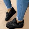 Ladies Winter Boots Fur Lined Womens Casual Slip-on Warm Loafers Shoes Faux Fur-Lined Comfortable Lightweight Winter Snow Ankle Boots Outdoor Walking Shoes view 2