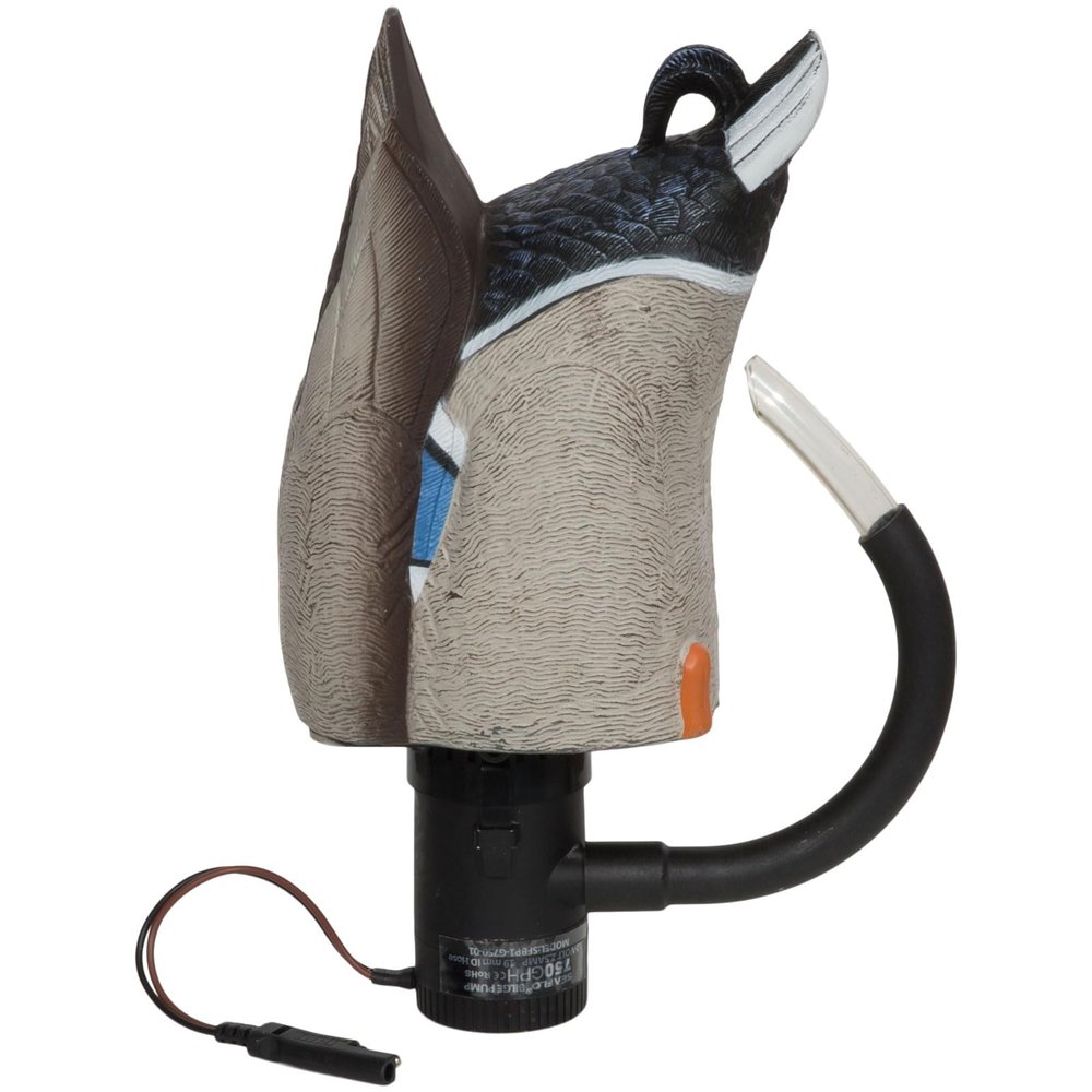 Avery GHG Finisher Spitter Motion Decoy - Pro Grade Duck Attraction Detailed Realistic Feeding Motion - Up to 7 Hours RUntime, Charger Included, Mallard Drake (78010)