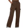 XUNRYAN Cargo Pants Womens Sweatpants Casual Baggy Fleece High Waisted Joggers Athletic Workout Pants Activewear Winter Fall view 2