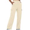 XUNRYAN Cargo Pants Womens Sweatpants Casual Baggy Fleece High Waisted Joggers Athletic Workout Pants Activewear Winter Fall view 1