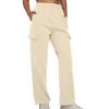 XUNRYAN Cargo Pants Womens Sweatpants Casual Baggy Fleece High Waisted Joggers Athletic Workout Pants Activewear Winter Fall view 2