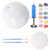 BESPORTBLE DIY 3D Soccer Ball Painting Kit 7pcs Unfinished Blank Footballs for Boys and Girls Adults Soccer Ball Coloring Book view 3