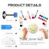 BESPORTBLE DIY 3D Soccer Ball Painting Kit 7pcs Unfinished Blank Footballs for Boys and Girls Adults Soccer Ball Coloring Book view 4