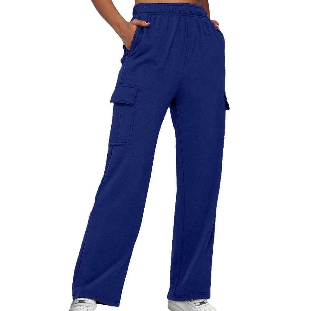 XUNRYAN Cargo Pants Womens Sweatpants Casual Baggy Fleece High Waisted Joggers Athletic Workout Pants Activewear Winter Fall