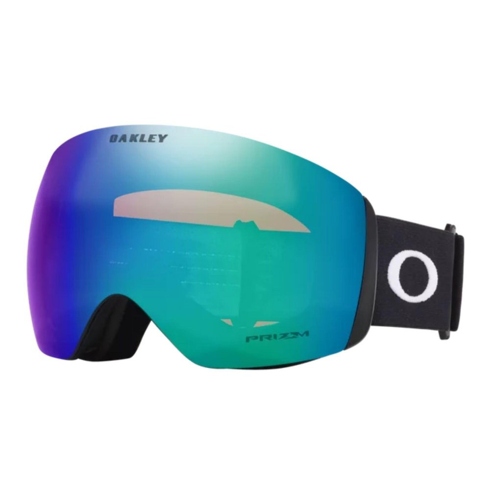Oakley Flight Deck L OO7050 Matte Black w/Prizm Argon Ski Goggles For Men For Women + Bundle Accessory Leash Kit, Microfiber Pouch