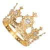 Beaupretty Boys and Girls's Round Crown Cake Birthday Crown Decorative Birthday Party Cake Topper Glitter view 1