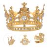 Beaupretty Boys and Girls's Round Crown Cake Birthday Crown Decorative Birthday Party Cake Topper Glitter view 3
