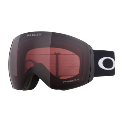 Oakley Flight Deck M Matte Black w/Prizm Garnet Ski Goggles For Men For Women + Bundle Accessory Leash Kit, Microfiber Pouch