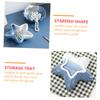 ABOOFAN 1pc Ceramic Sea Star Shape Storage Plate for Home Decor Decorative Jewelry Tray for Keys Earrings and Necklaces Chic and Practical Entryway Organizer Ocean-themed Design view 3
