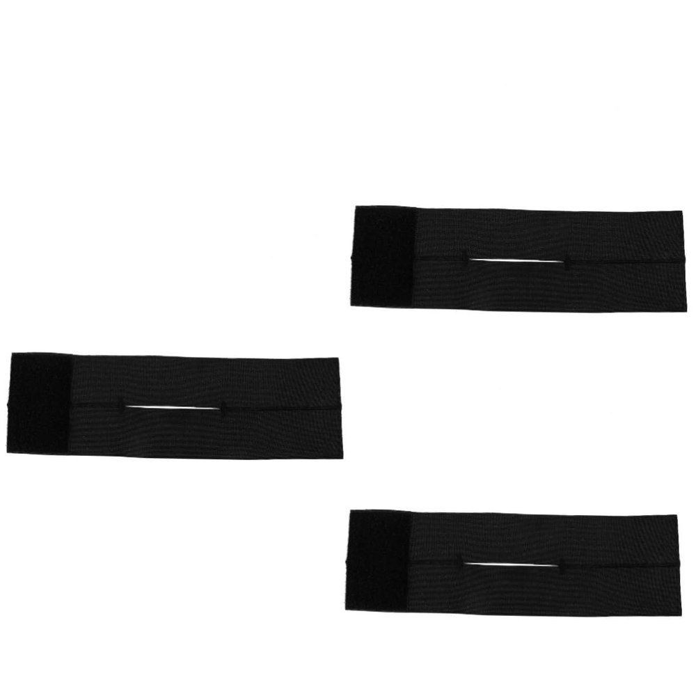 VANZACK 3pcs Elastic Baseball Glove Strap Softball Fixing Band Breathable Material for Optimal Shape Retention and Catching Skills Fits Gloves Black