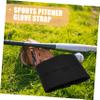 VANZACK 3pcs Elastic Baseball Glove Strap Softball Fixing Band Breathable Material for Optimal Shape Retention and Catching Skills Fits Gloves Black view 3