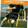 Kisangel 2pcs Football Flag Belt for Boys and Girls Adults Reusable Rugby Waist Flag Design Material for Outdoor Games Sports Activities view 2