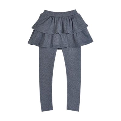 Dkygxwt Kids Girls Leggings Tutu Skirt Pants Cotton Footless Tights 2 12 Years Regular Solid Skirt Pants Casual Pants(GY2,18-24 Months)