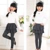 Dkygxwt Kids Girls Leggings Tutu Skirt Pants Cotton Footless Tights 2 12 Years Regular Solid Skirt Pants Casual Pants(GY2,18-24 Months) view 2