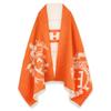 EXTREE Scarfs for Women Pashmina Silky Shawl Wrap for Evening Dressing Blanket Open Front Poncho Cape, A001-orange view 1