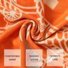 EXTREE Scarfs for Women Pashmina Silky Shawl Wrap for Evening Dressing Blanket Open Front Poncho Cape, A001-orange view 4