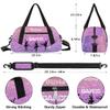 Custom Kids Duffel Overnight Bag Personalized Dance Bag Travel Duffel Bag for Girls Boys Customized Kids Gifts- Ballet dance 1 view 3