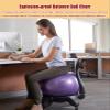 Ergonomic Balance Ball Chair for Home and Office Desk, Premium Exercise Ball Stability Yoga Ball Posture Chair, Includes Anti-Burst Ball and Air Pump view 2