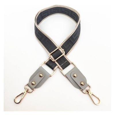 AOKLEY Bags Strap Adjustable Shoulder Strap Crossbody Bag Strap for Women Handbags Bag Belt Replacement Accessories for Handbags Wide Shoulder Strap (Color : 630 Gray Gray, Size : Gold)