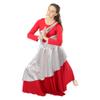 Danzcue Womens Worship Asymmetrical Dance Sleeveless Tunic Praise Dance Overlaysfor Women (Dress Not Included), Scarlet Silver, Large-X-Large view 2