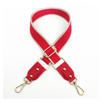 AOKLEY Bags Strap Adjustable Shoulder Strap Crossbody Bag Strap for Women Handbags Bag Belt Replacement Accessories for Handbags Wide Shoulder Strap (Color : 630 red red, Size : Black)