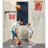 AOKLEY Portable Shoot at The Basket Frame Wall Mounted Basketball Frame Shooting Rack, Outdoor Movable Standard Basketball Basket, Outdoor Indoor Household Portable Basketball (Size : 35cm) view 3