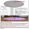 Pole Crash Mat Round Foldable, 3 5 10 cm Thickened Pole Dance Safety Protect Mat, 1m-2m Large Yoga Exercise Mats Dancing Cushion Workout Gymnastics Pads, Pink ( Color : 110cm/3.6ft/43in , Size : Thick view 4