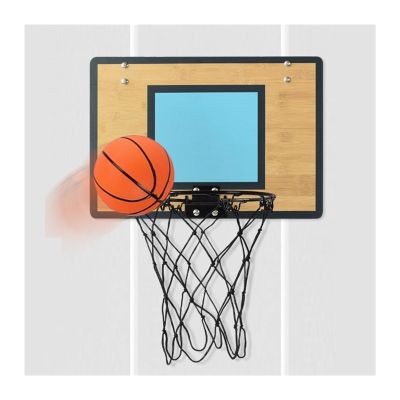 AOKLEY Portable Shoot at The Basket Frame Wall-Mounted Wooden Indoor Basketball Frame, Outdoor Basket Without Punching Basketball Frame Shooting Frame