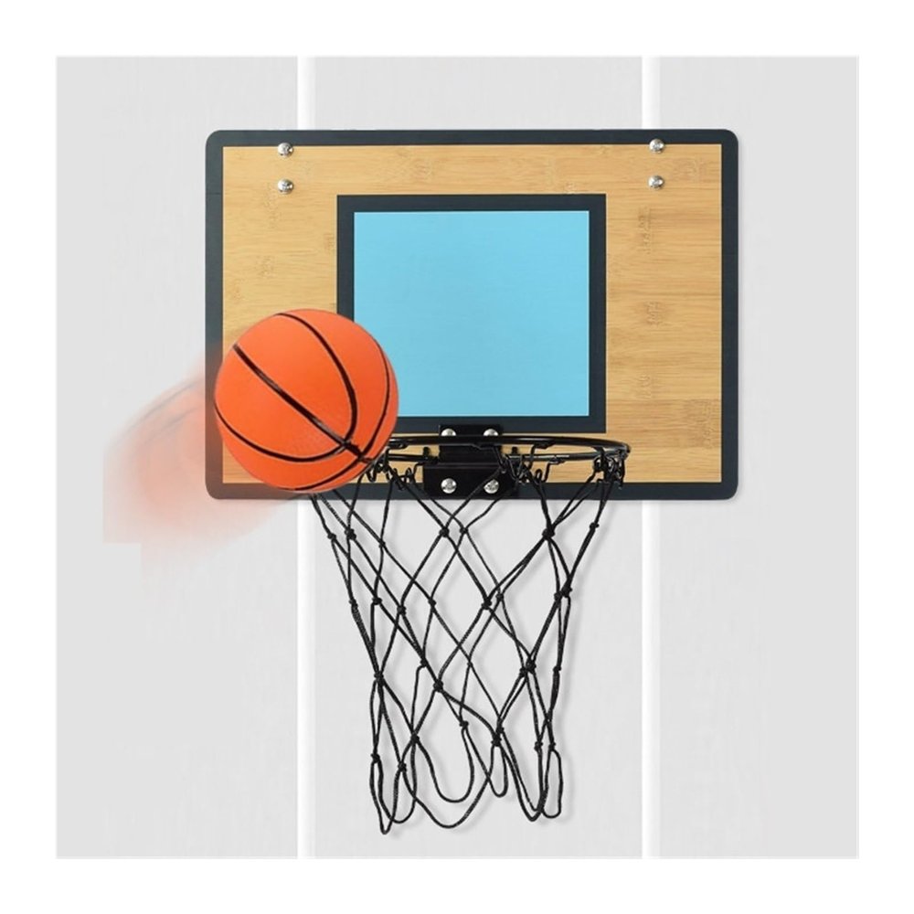 AOKLEY Portable Shoot at The Basket Frame Wall-Mounted Wooden Indoor Basketball Frame, Outdoor Basket Without Punching Basketball Frame Shooting Frame
