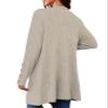 Askyes Womens Cardigan Lightweight for Fall Knit Loose Button Down Cute 2025 Trendy Fashion Cardigan with Pockets,Khaki,L view 4