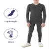 Dalavch 2 Sets Youth Boys Thermal Base Layer Long Johns Compression Leggings and Shirts Fleece Lined Underwear for Kids Girls 1 Black 1 Heather Grey Medium view 4