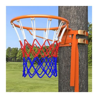 AOKLEY Portable Shoot at The Basket Frame Wall Mounted Perforated Basketball Frame, Standard Hoop, Indoor Shooting Rack, Outdoor Portable Home Basket (Color : B)