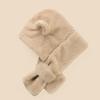 Baby Winter Hat Scarf, Autumn Winter Babys Plush Boys Girls with Thick Ear Hat Integrated Hat (1PCS-b,M) view 4